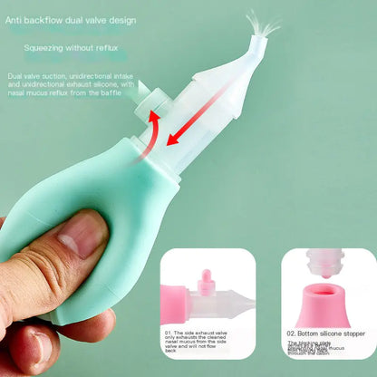 Nasal Aspirator for Infants 0-3 Months, Anti-Reflux Design