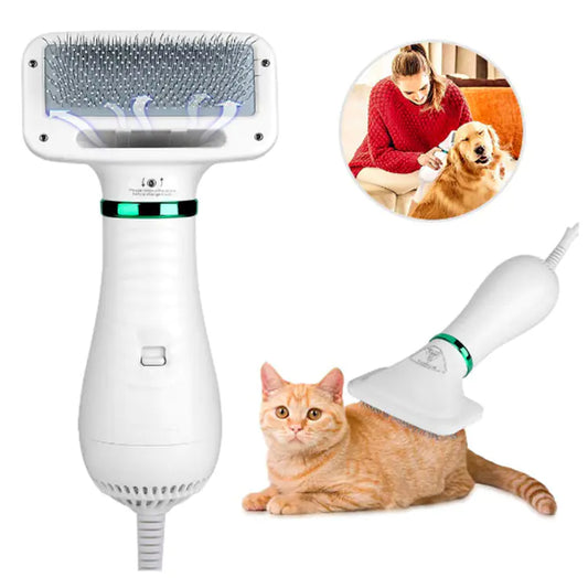 Pet Electric Hair Dryer Comb for Dogs & Cats